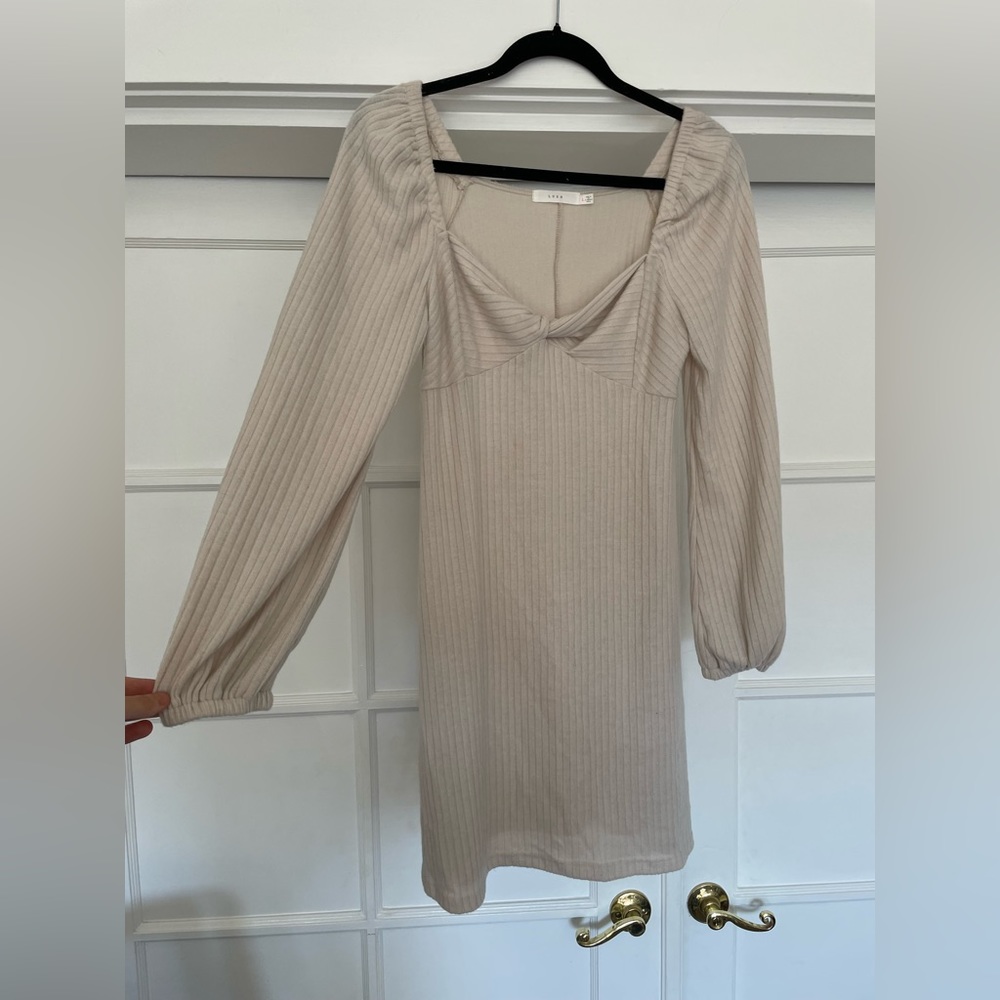 Cozy lush long sleeve sweater dress size L